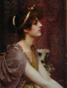 John William Godward Classical Beauty painting